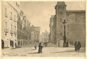 Ołówek i szary pranie na papierze